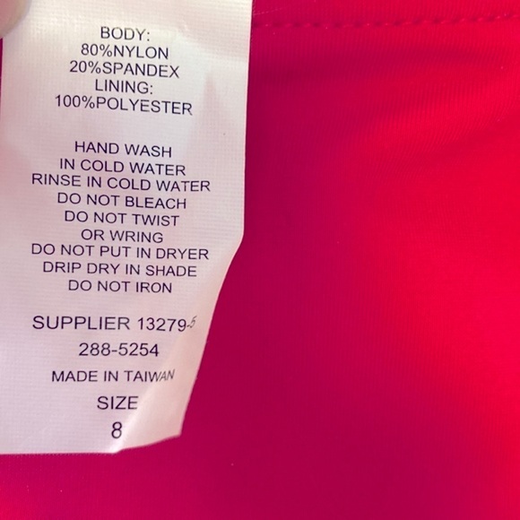 NWT Liz Claiborne Bikini Bottom size 8 color is Punch‎ - Picture 4 of 6